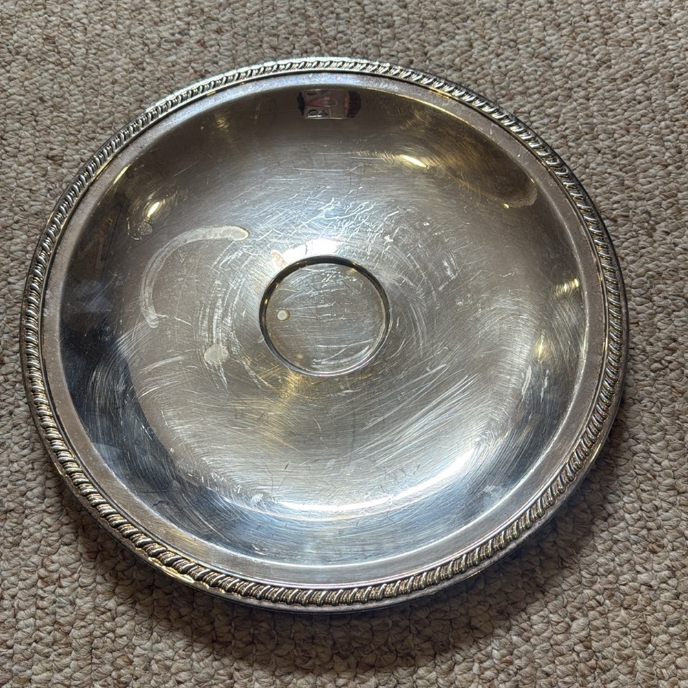 Wallace | Vintage Elegant Silver Plated Serving Tray